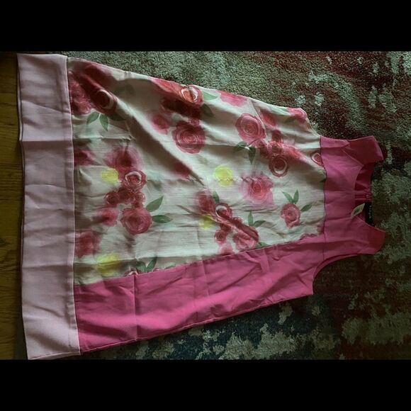 Girls sleeveless a-line dress with lining - Picture 1 of 5